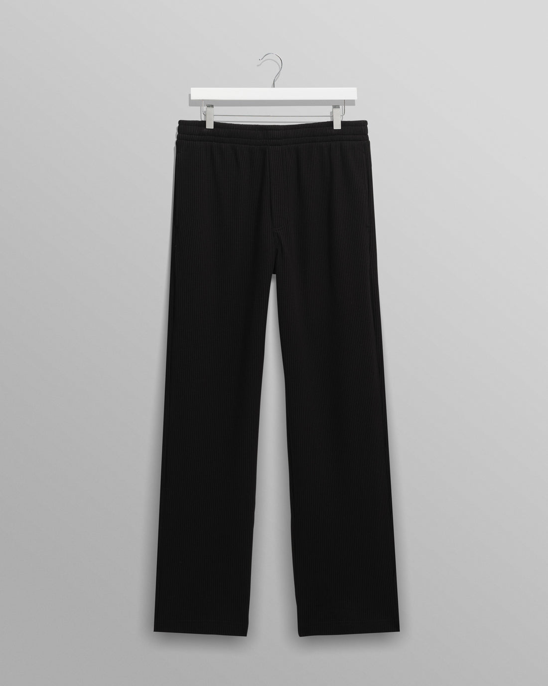 wax london men's Ska - Black Structured Waffle Joggers