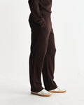 wax london men's Ska - Dark Brown Structured Waffle Joggers