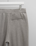 wax london men's Ska - Grey Embroidered Logo Loopback Cotton Joggers