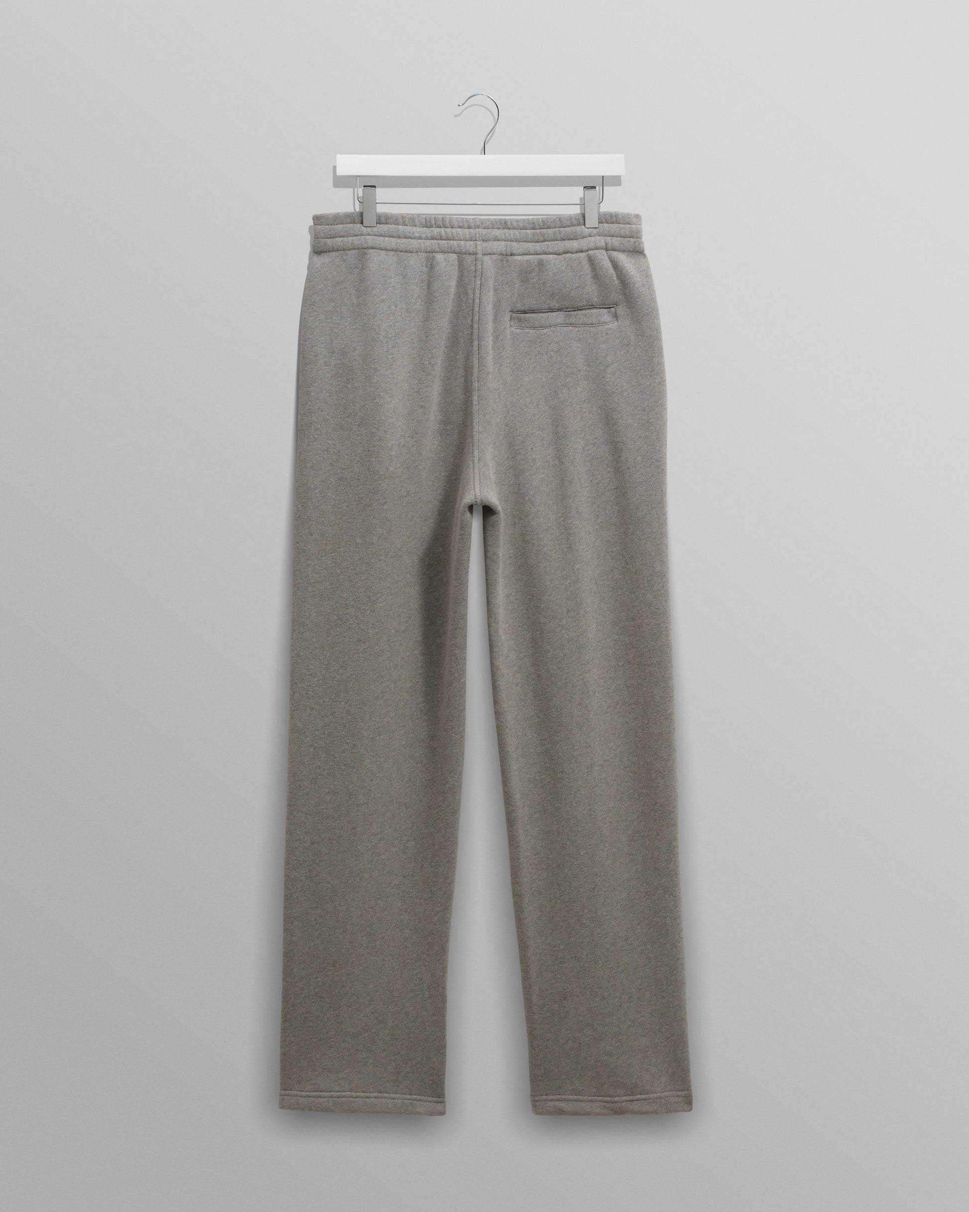 wax london men's Ska - Grey Embroidered Logo Loopback Cotton Joggers