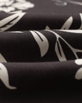 wax london men's Sloane - Black Floral Neck Scarf