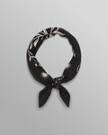 wax london men's Sloane - Black Floral Neck Scarf