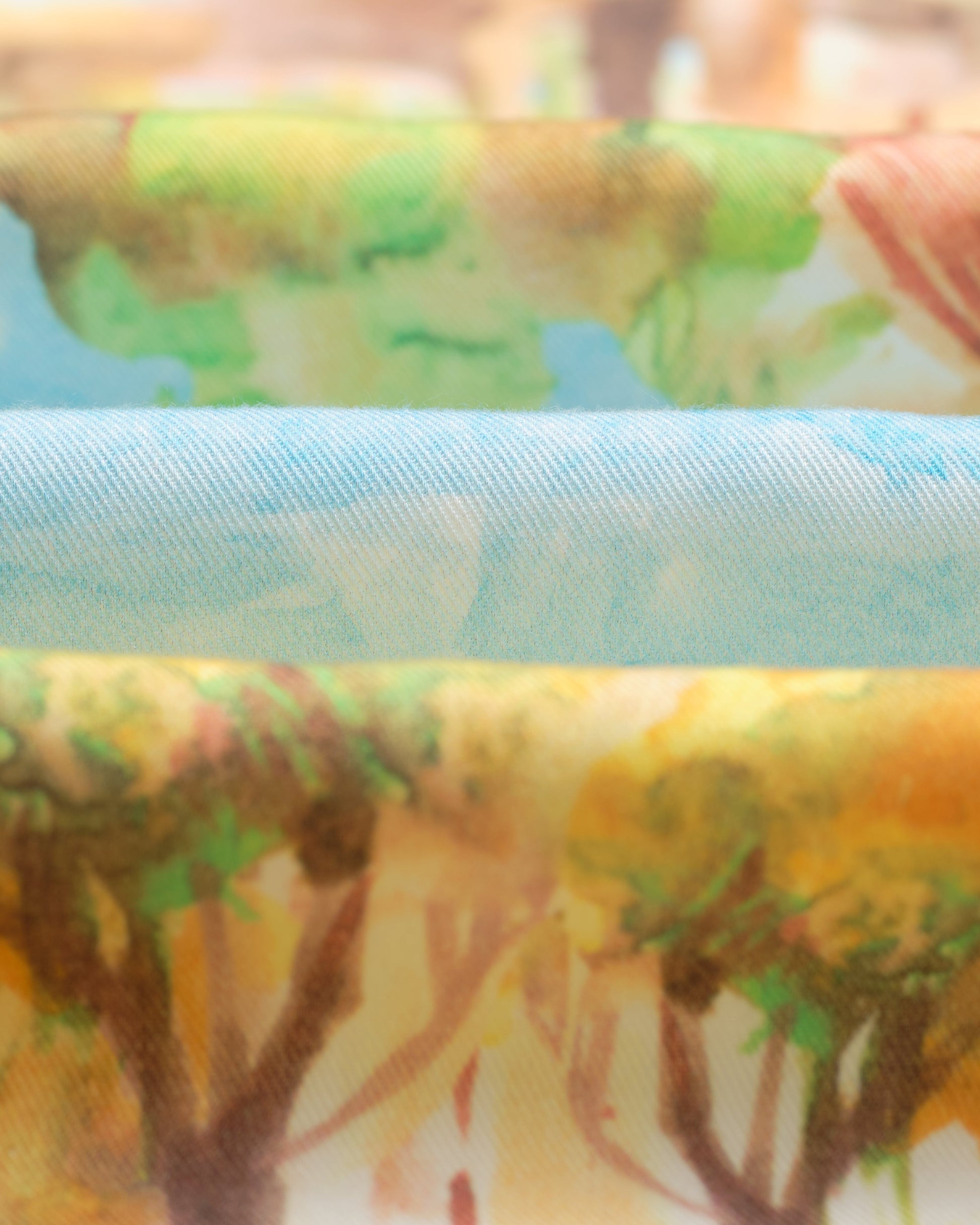 wax london men's Sloane - Watercolour Abstract Painting Neck Scarf
