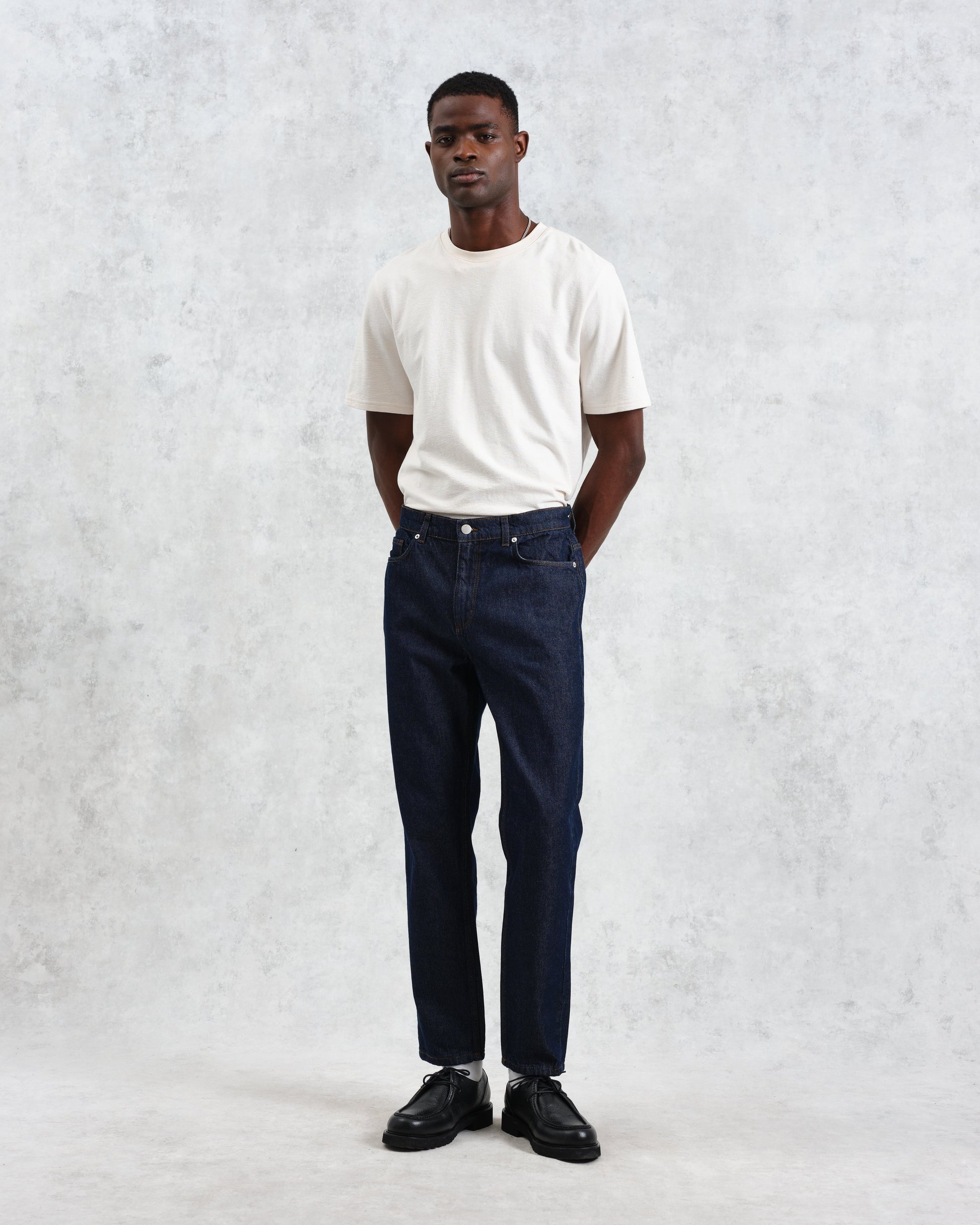 wax london men's Soho - Dark Rinse Wash Slim Fit Denim Jeans