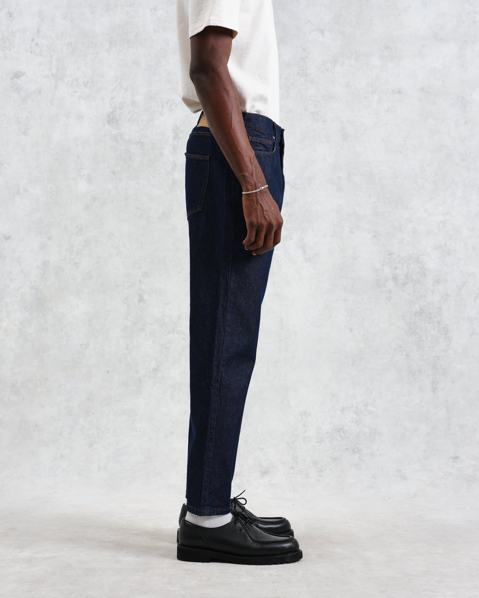 wax london men's Soho - Dark Rinse Wash Slim Fit Denim Jeans