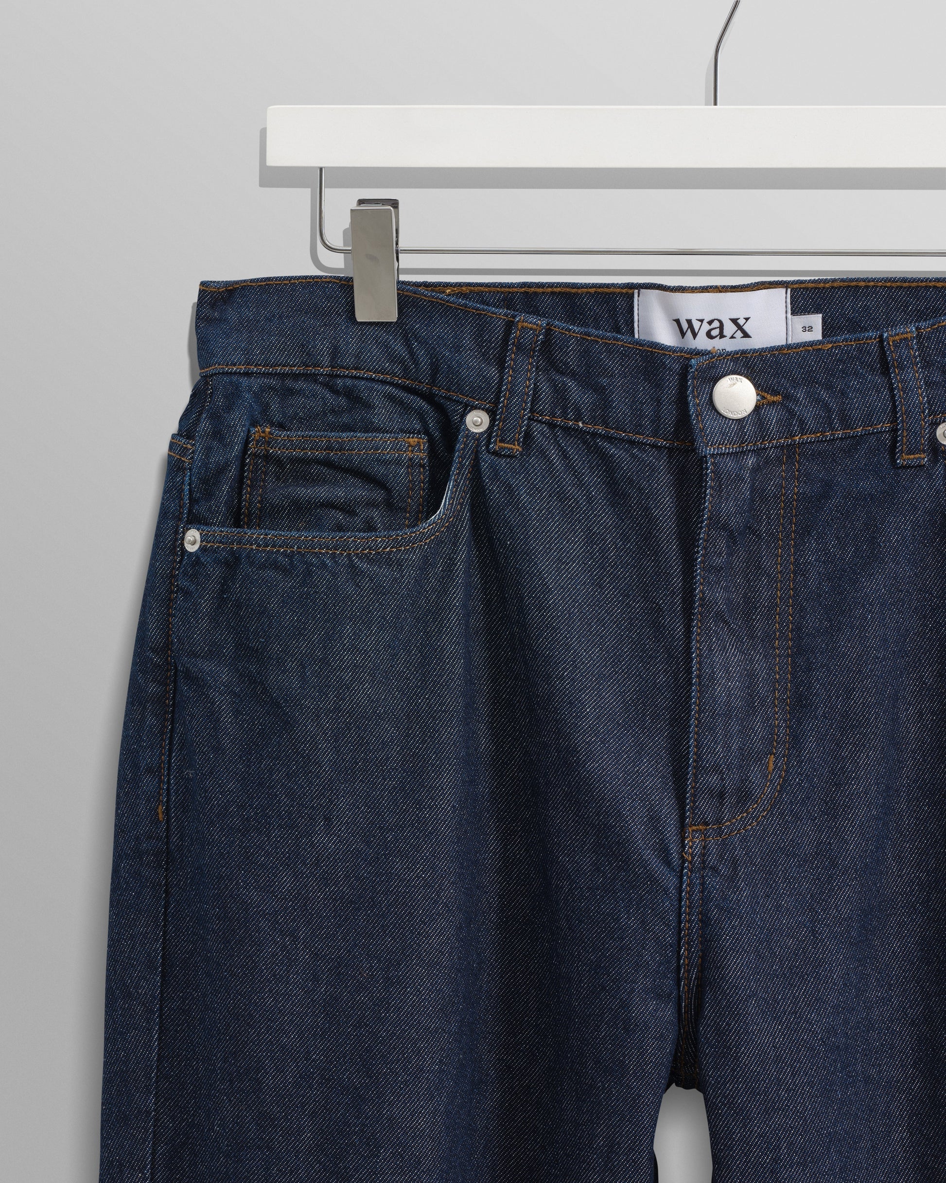 wax london men's Soho - Dark Rinse Wash Slim Fit Denim Jeans