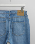 wax london men's Soho - Mid Wash Slim Fit Denim Jeans