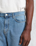 wax london men's Soho - Mid Wash Slim Fit Denim Jeans