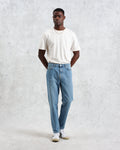 wax london men's Soho - Mid Wash Slim Fit Denim Jeans
