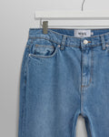 wax london men's Soho - Mid Wash Slim Fit Denim Jeans
