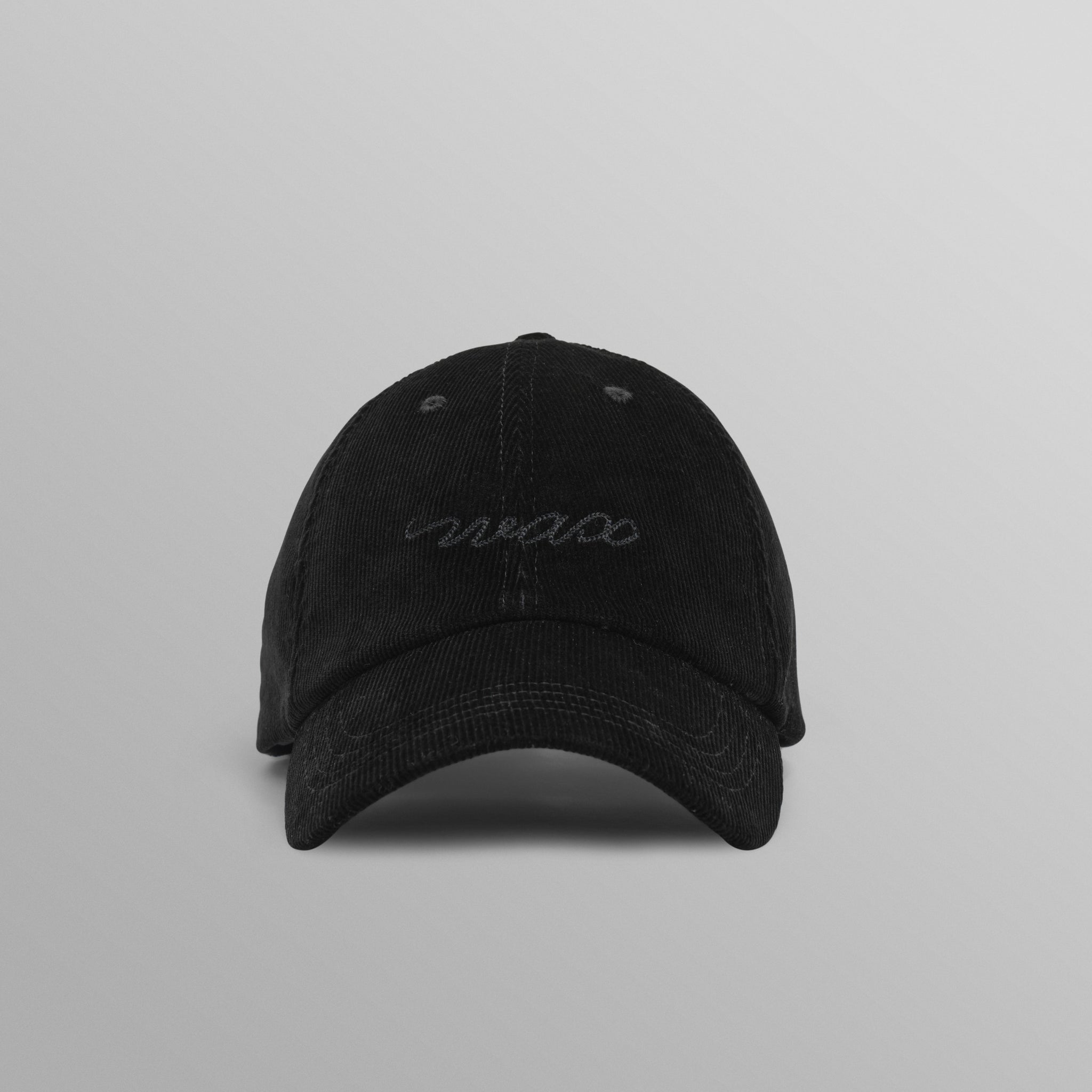 wax london men's Spencer - Black Corduroy Sports Cap