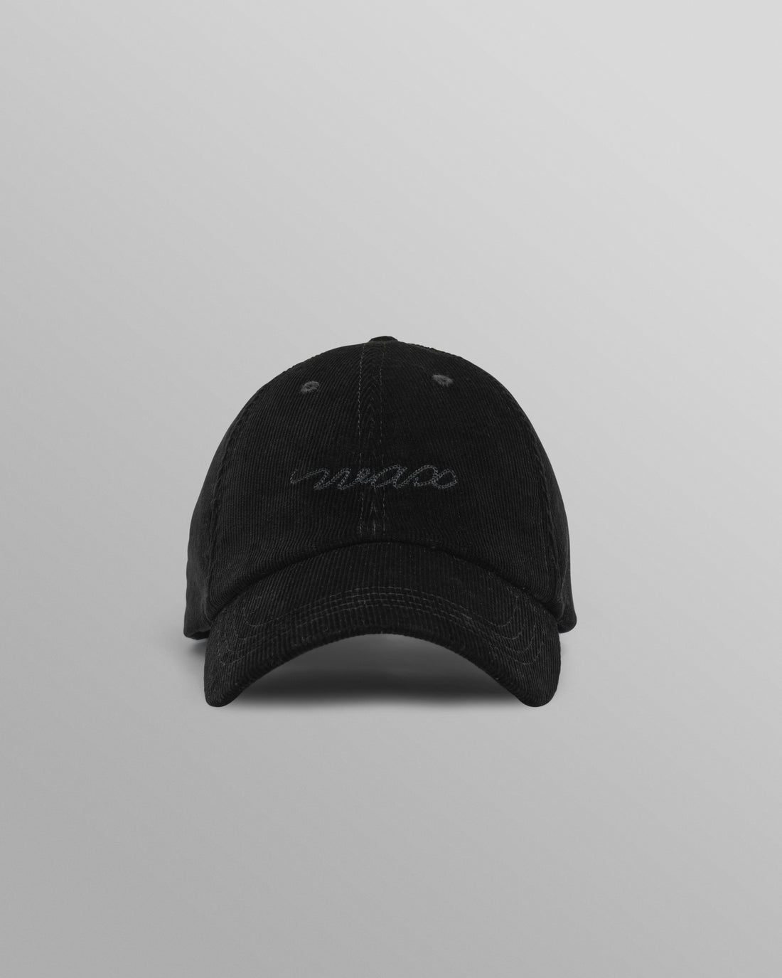 wax london men's Spencer - Black Corduroy Sports Cap