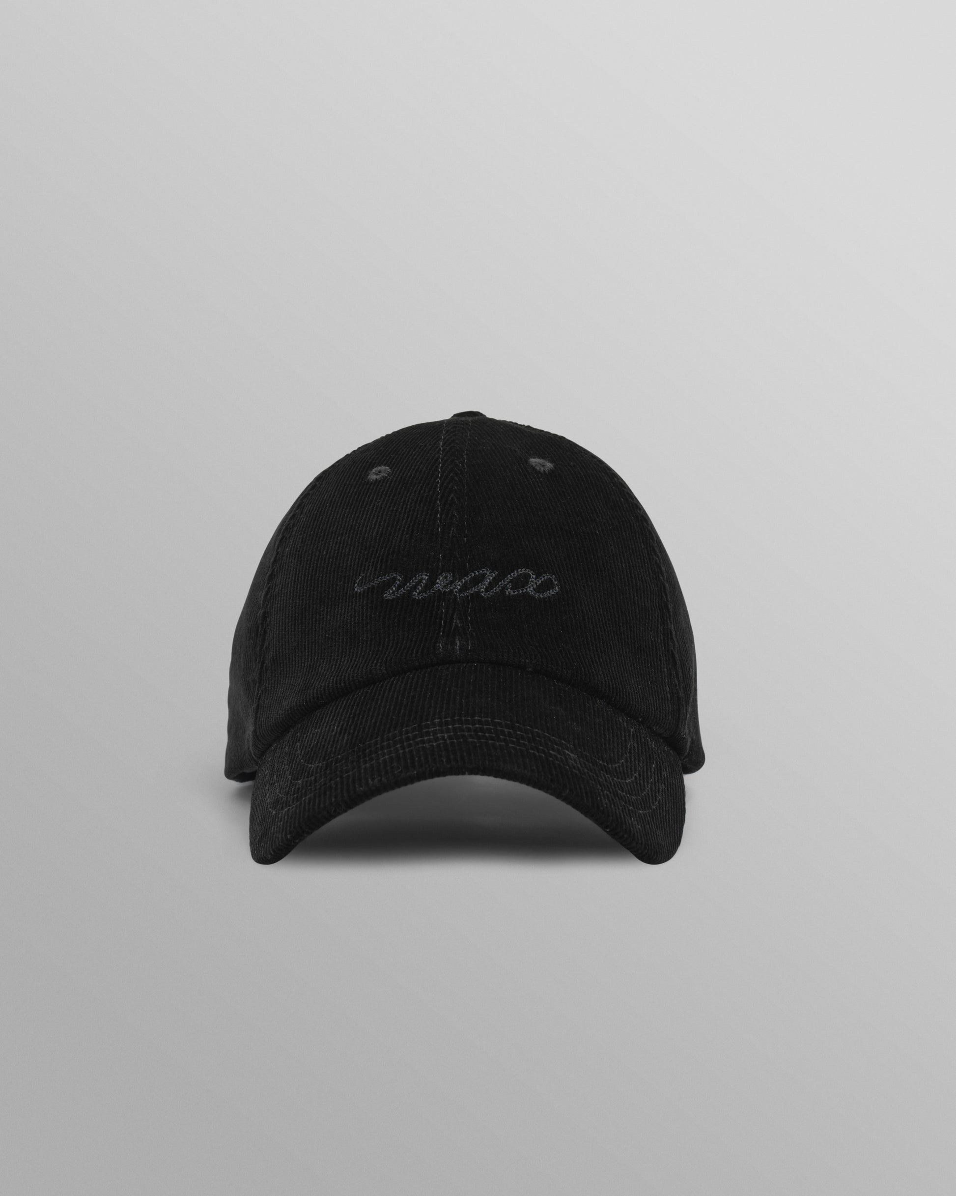 wax london men's Spencer - Black Corduroy Sports Cap