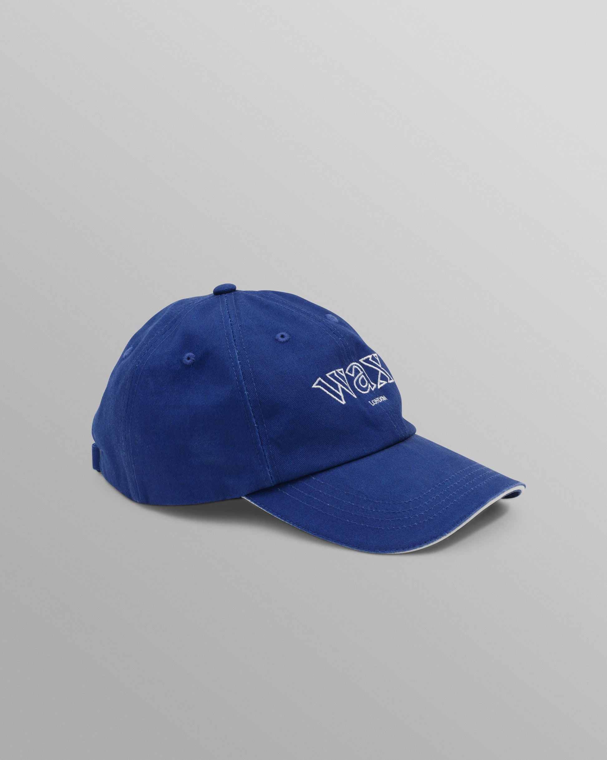 wax london men's Spencer - Bright Blue Cotton Sports Cap