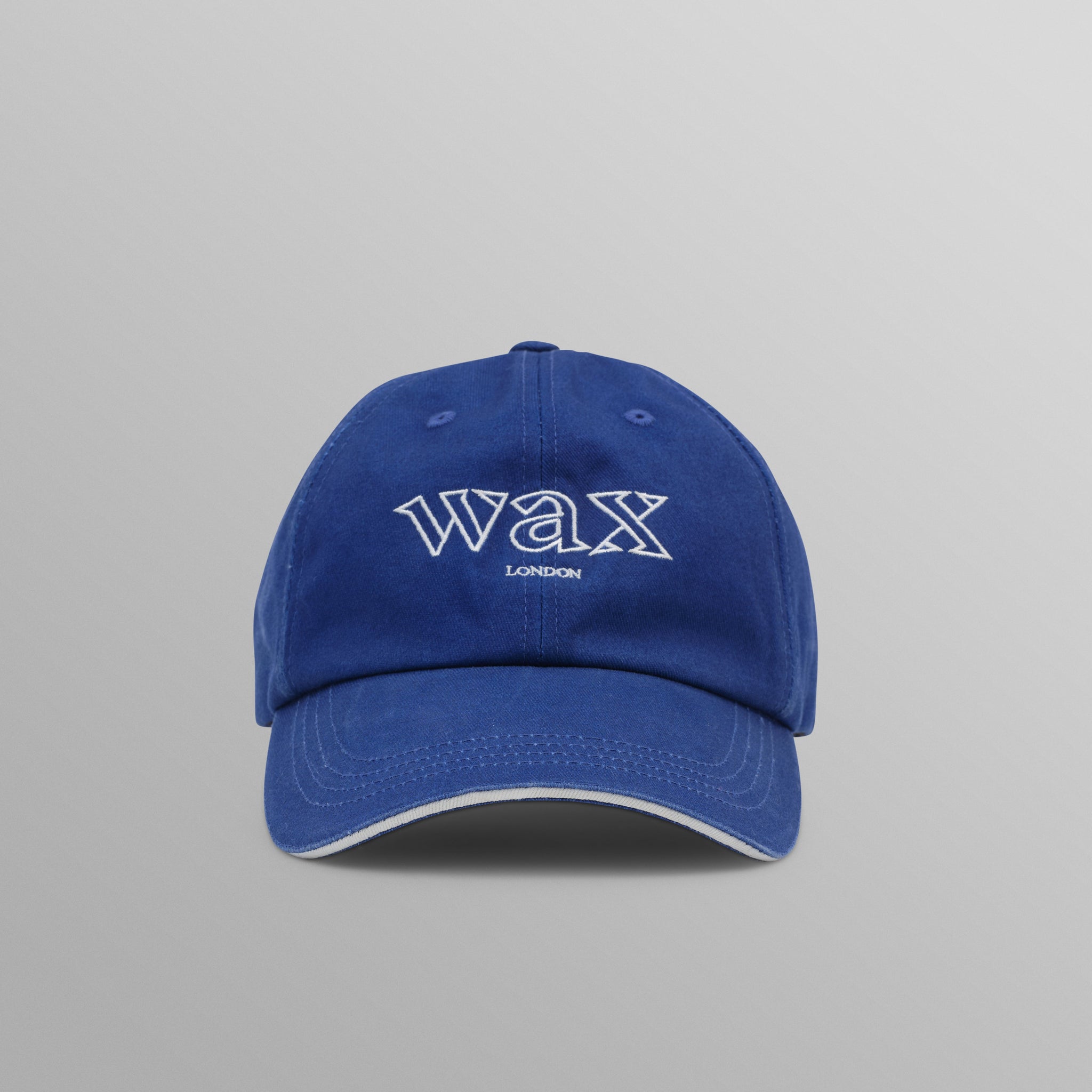 wax london men's Spencer - Bright Blue Cotton Sports Cap
