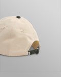 wax london men's Spencer - Ecru And Khaki Cotton Sports Cap