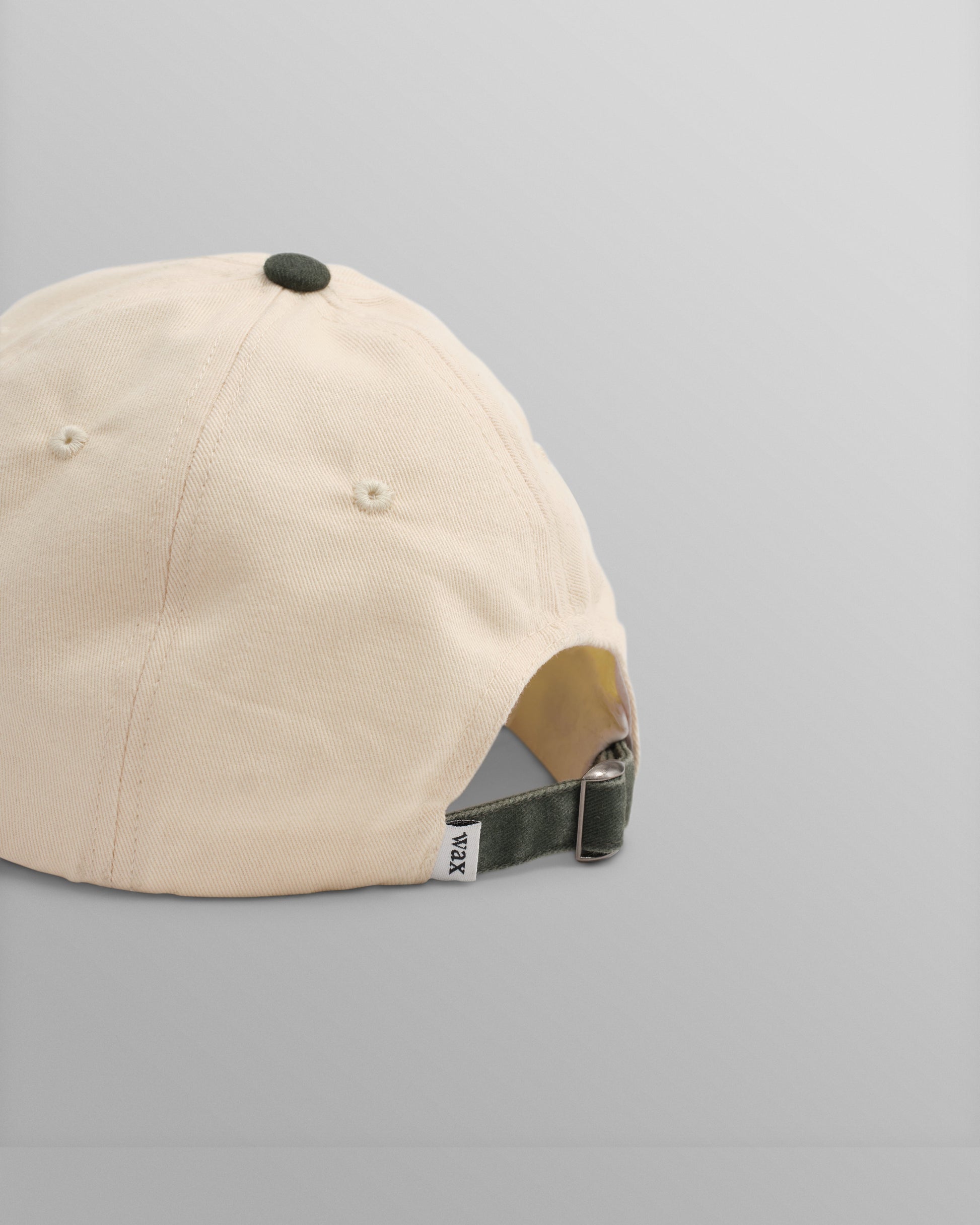 wax london men's Spencer - Ecru And Khaki Cotton Sports Cap