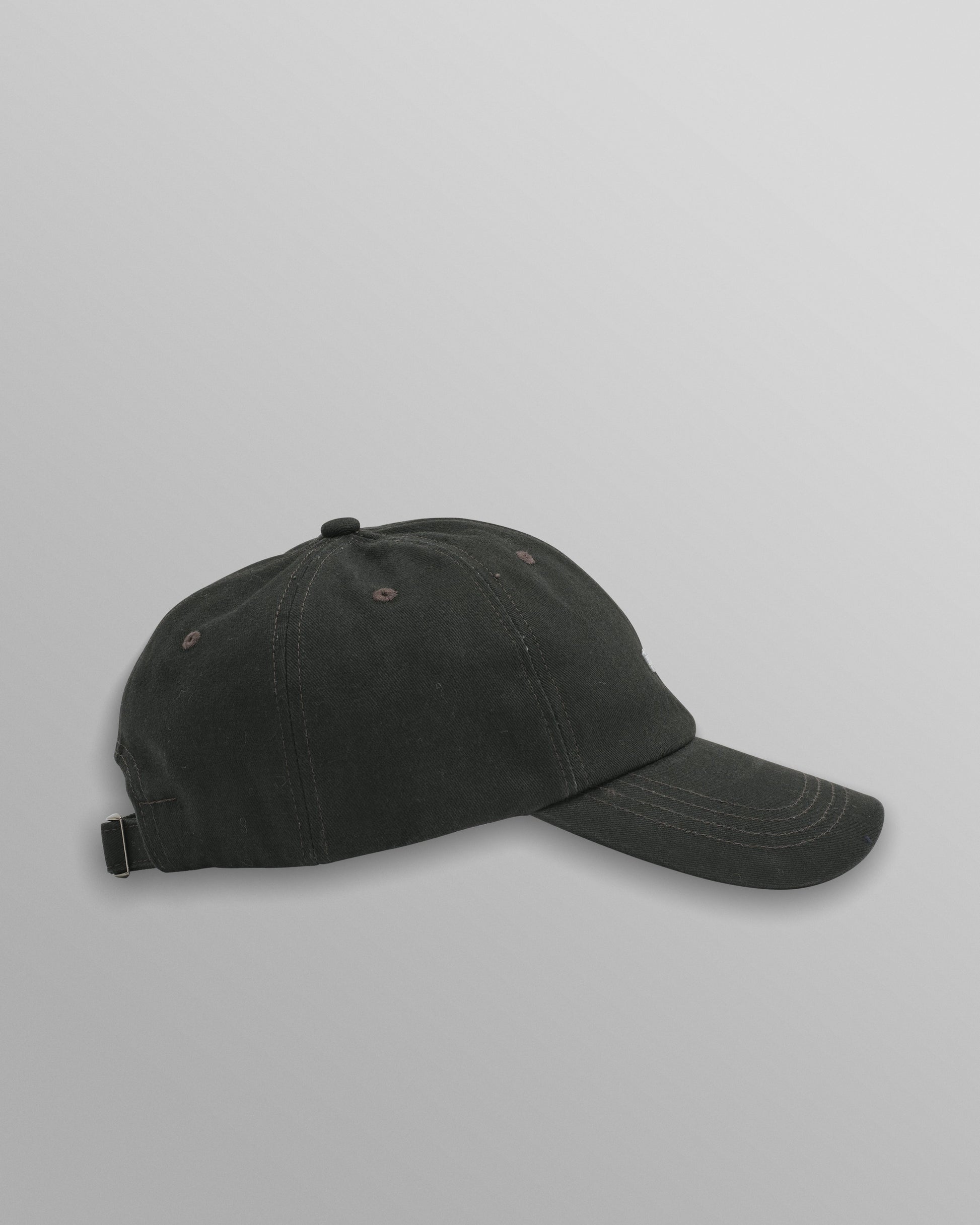 wax london men's Spencer - Washed Black Cotton Sports Cap