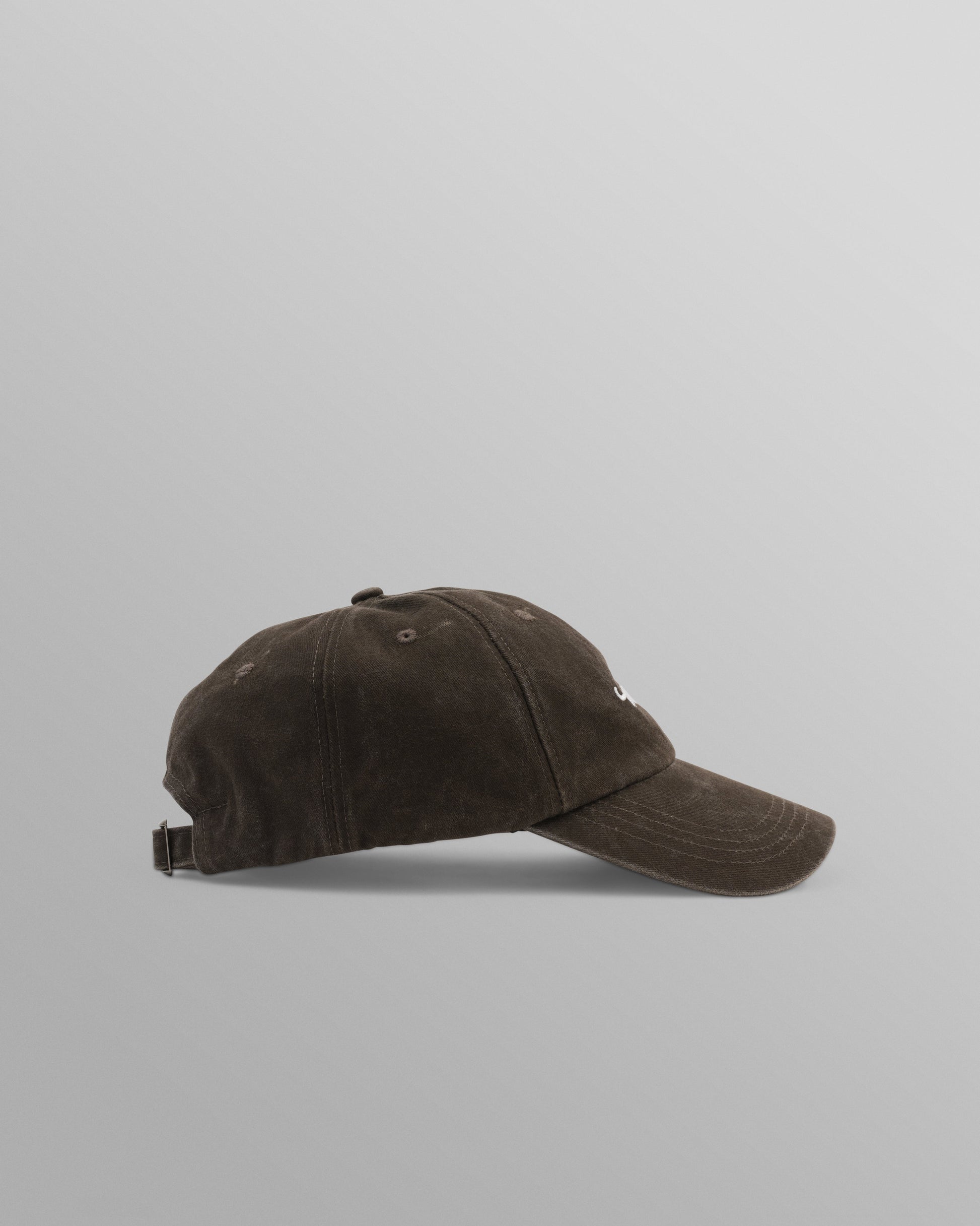 wax london men's Spencer - Washed Brown Cotton Sports Cap