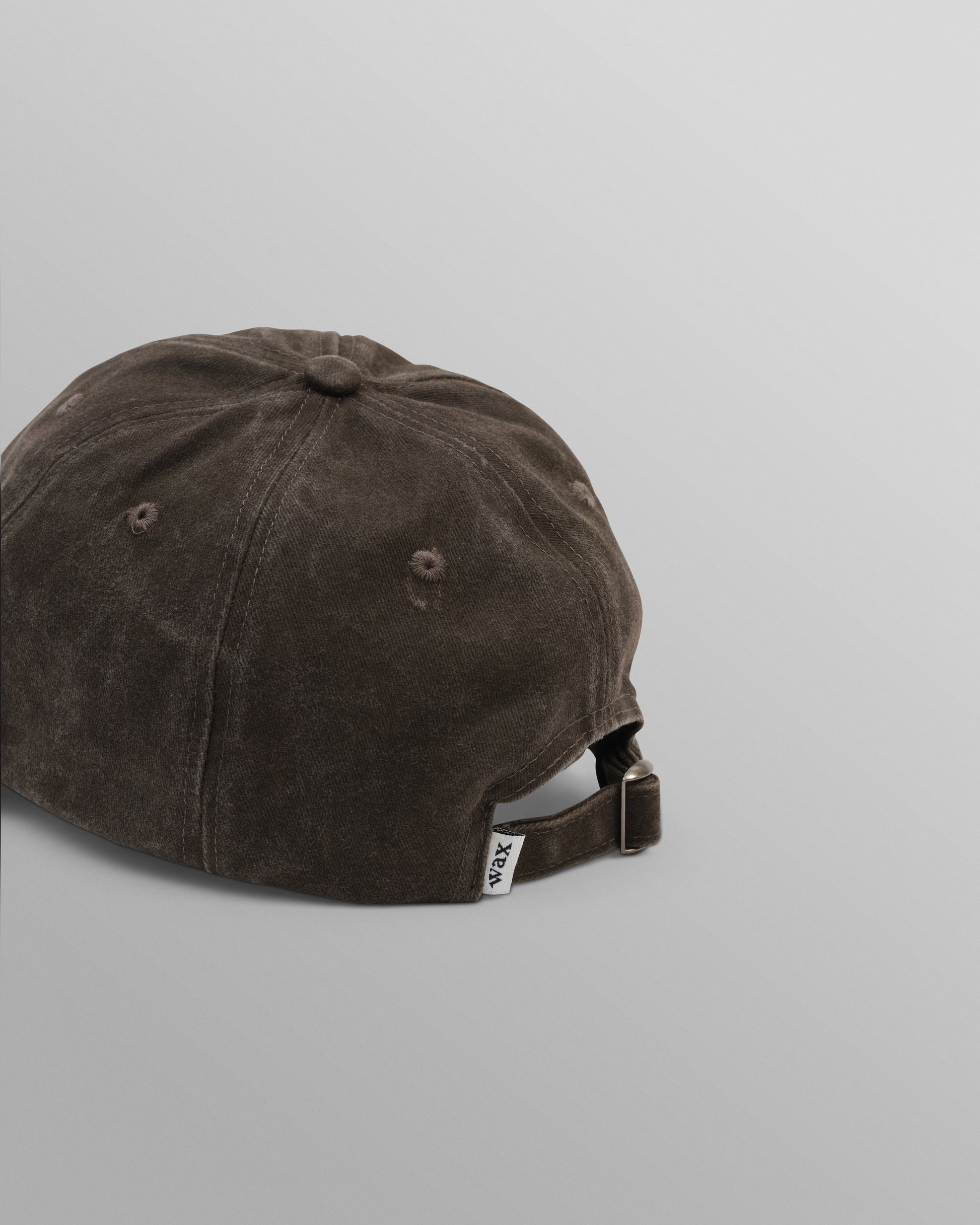 wax london men's Spencer - Washed Brown Cotton Sports Cap
