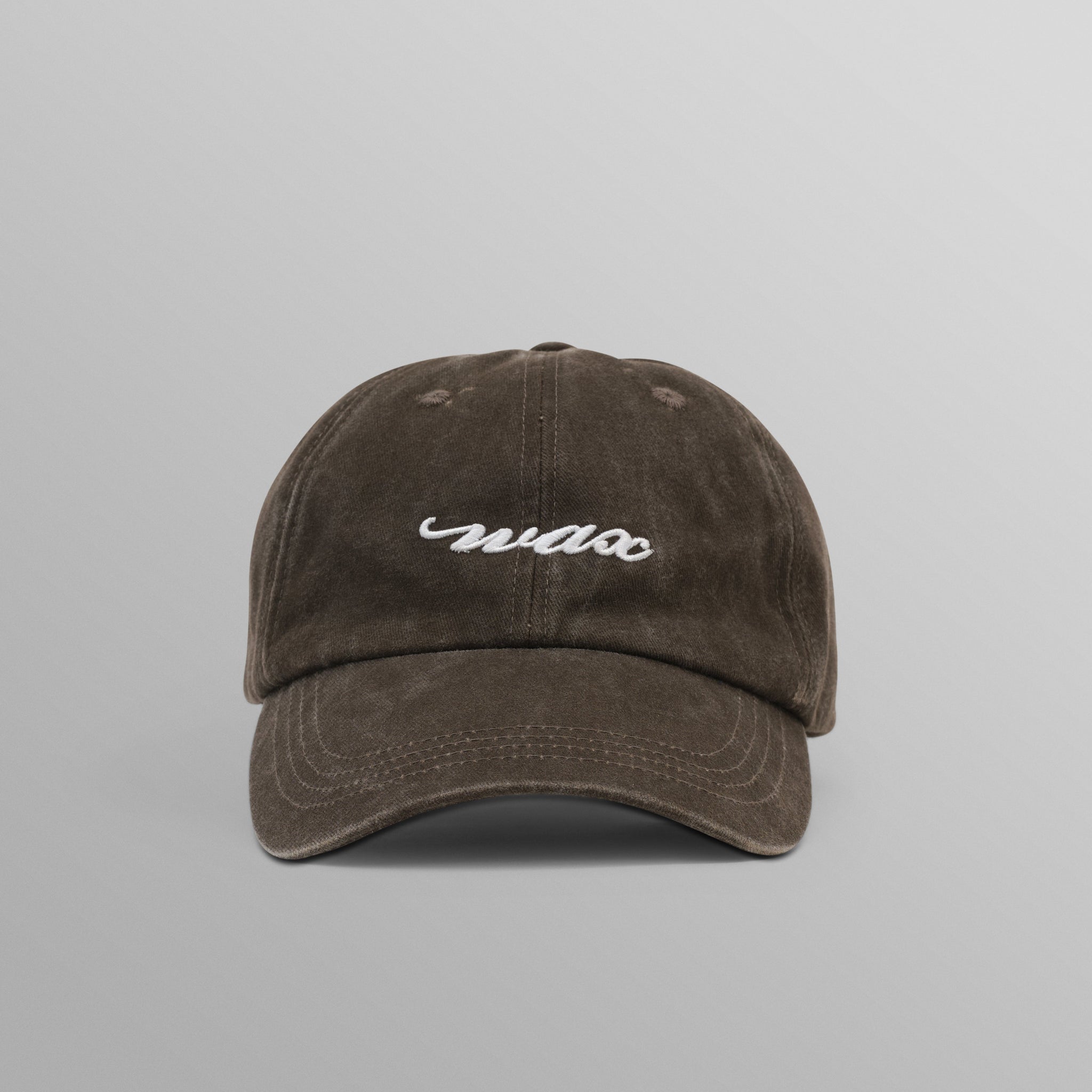wax london men's Spencer - Washed Brown Cotton Sports Cap