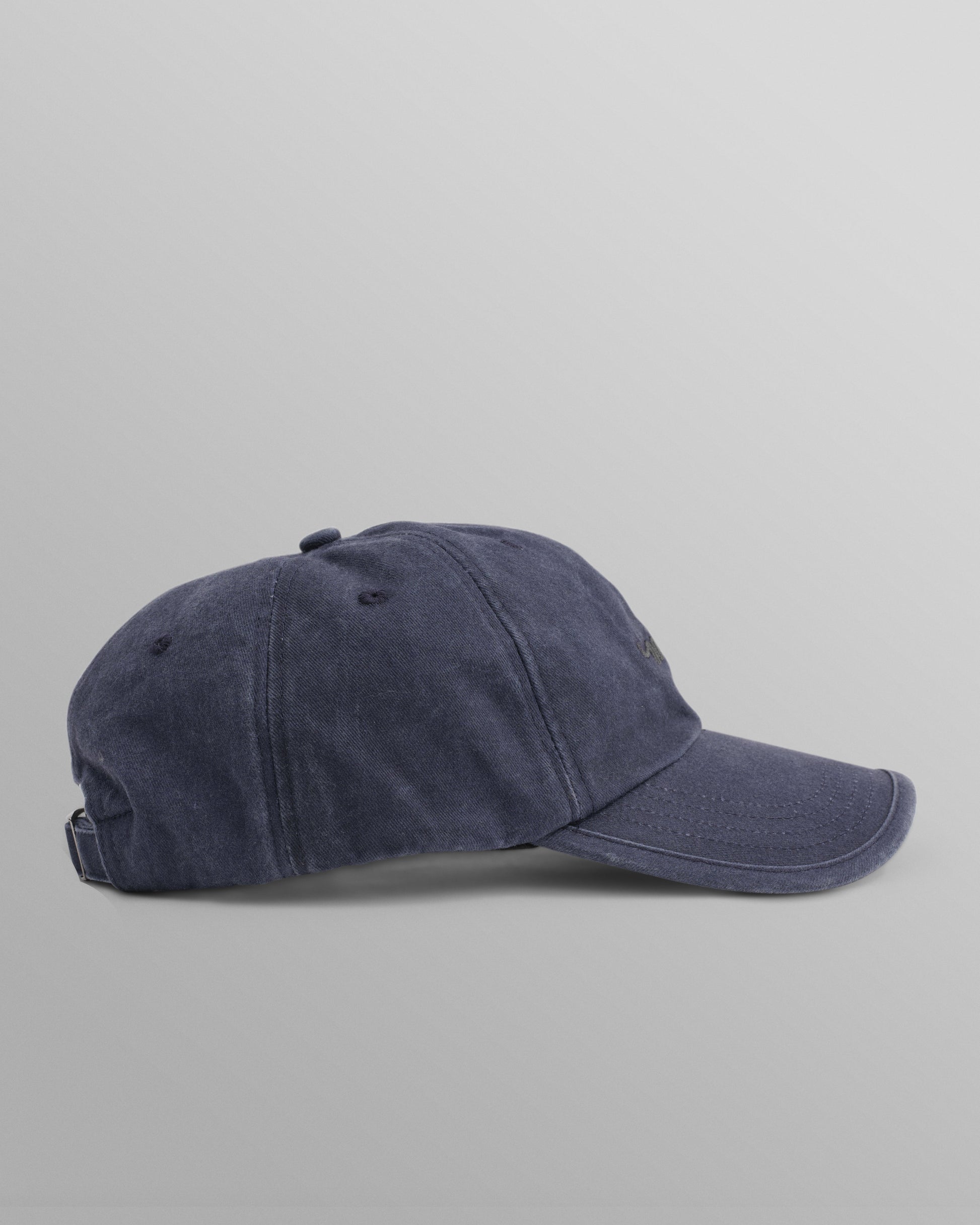 wax london men's Spencer - Washed Navy Cotton Sports Cap