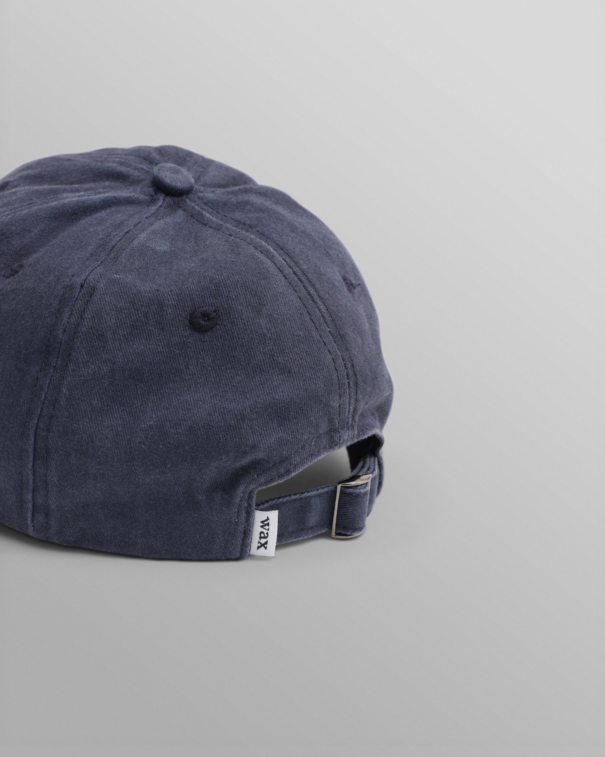 wax london men's Spencer - Washed Navy Cotton Sports Cap