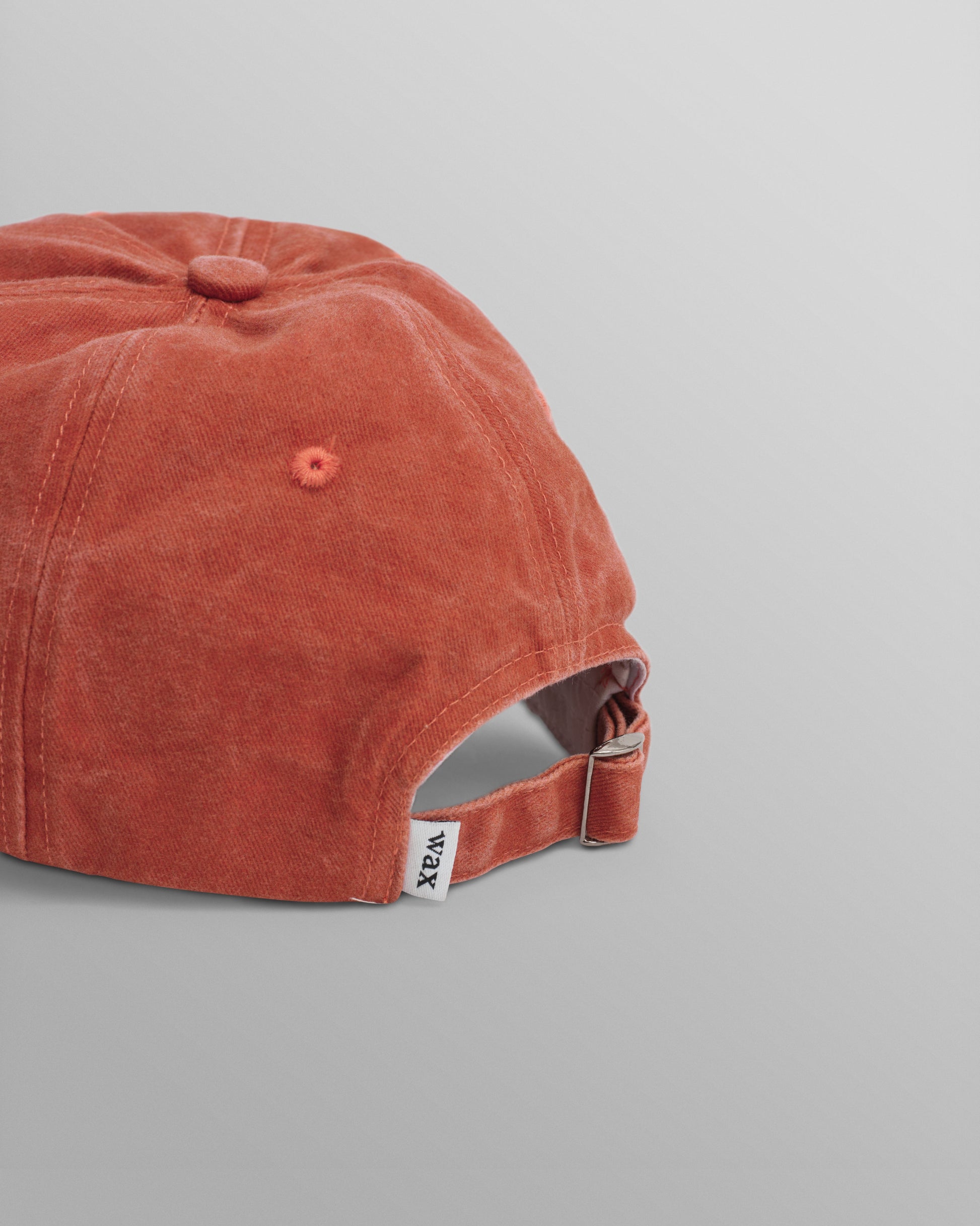 wax london men's Spencer - Washed Red Cotton Sports Cap
