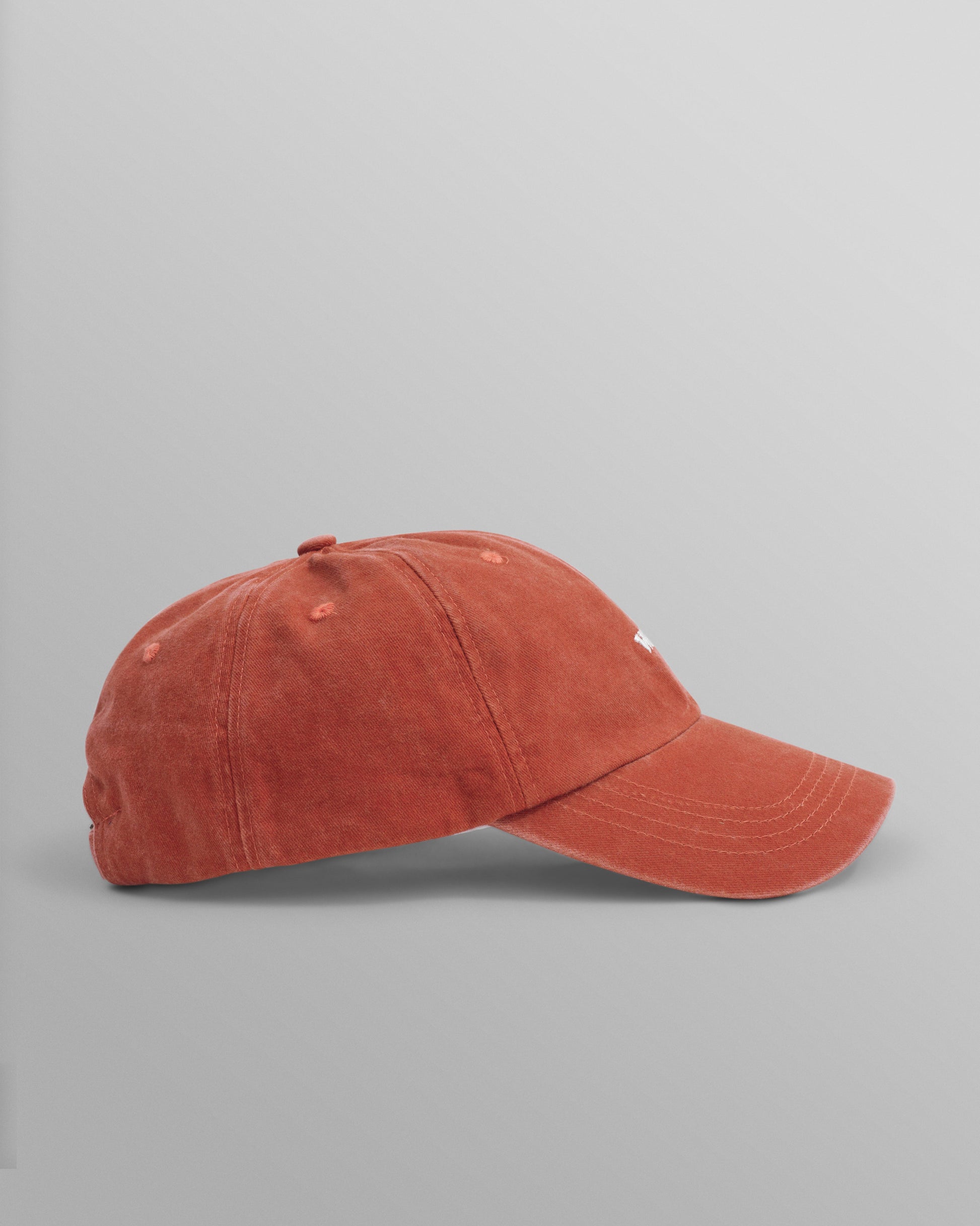 wax london men's Spencer - Washed Red Cotton Sports Cap