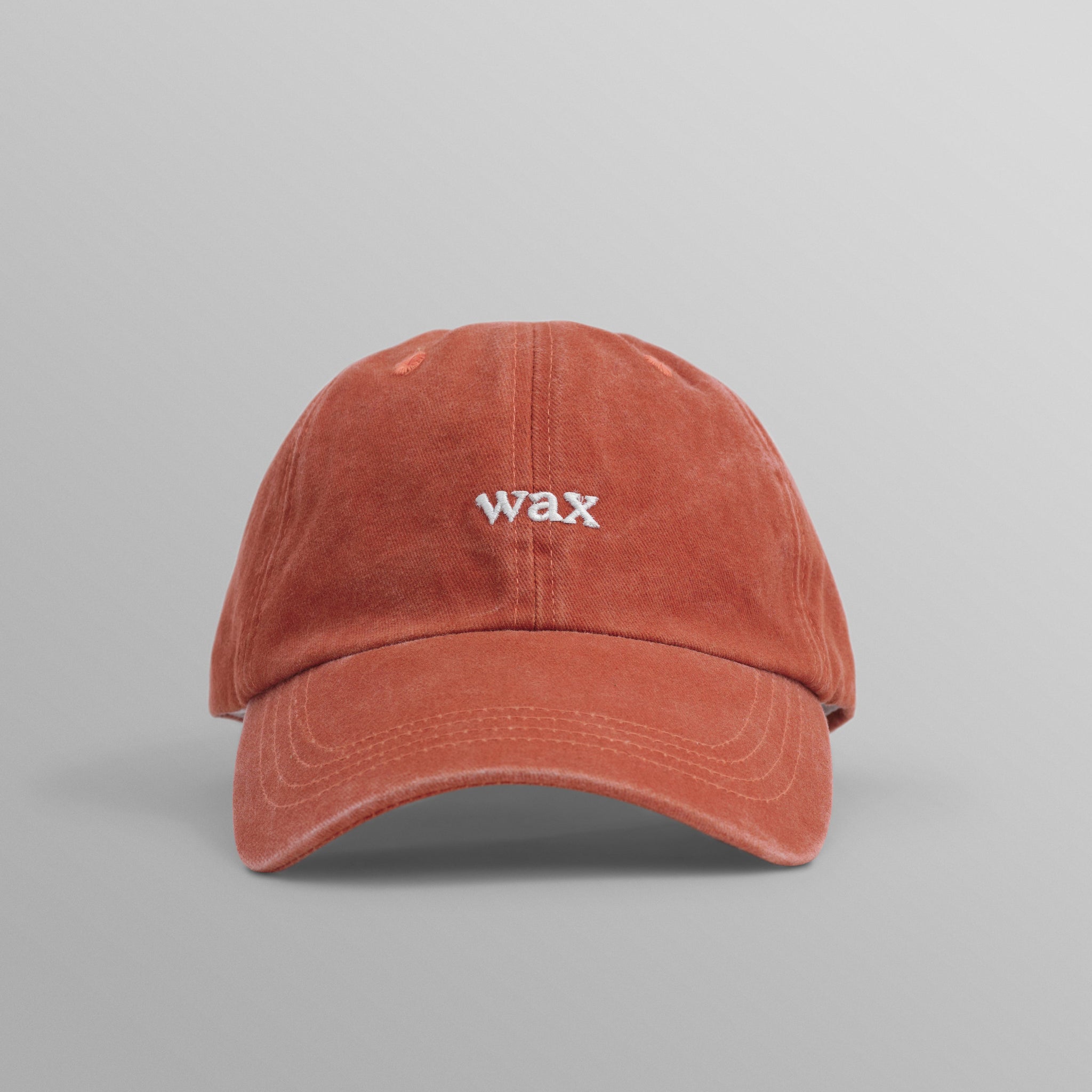 wax london men's Spencer - Washed Red Cotton Sports Cap