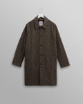 wax london men's Stan - Brown Fleck Tweed Car Coat