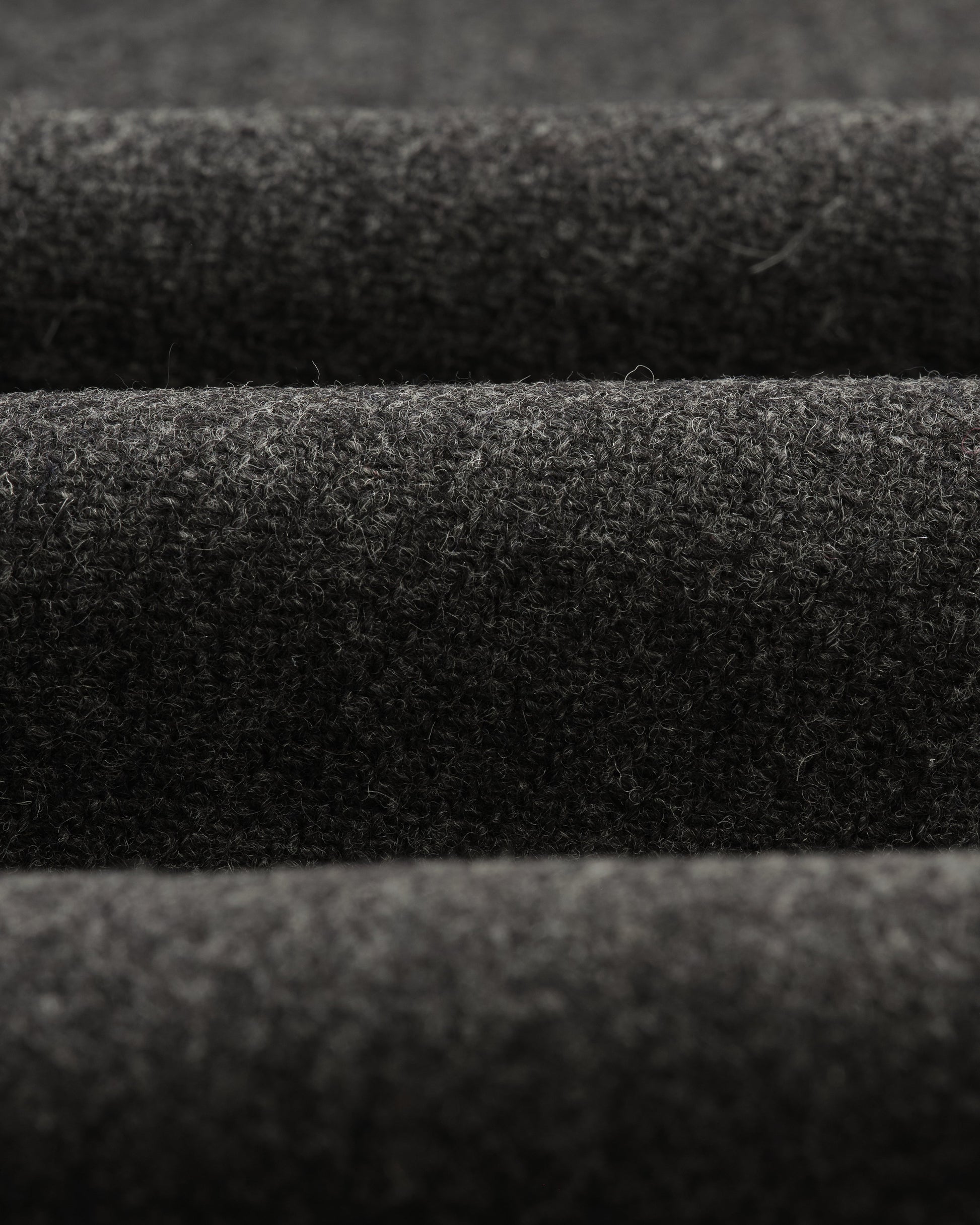 wax london men's Stan - Charcoal Twill Wool Car Coat