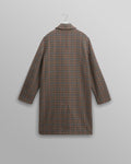 wax london men's Stan - Natural Houndstooth Check Wool Car Coat