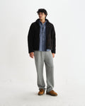 wax london men's Tate - Black And Brown Paisley Jacquard Fleece Jacket