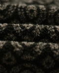 wax london men's Tate - Charcoal Ornate Jacquard Fleece Jacket
