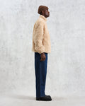 wax london men's Trimms - Beige Borg Jacket