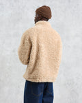 wax london men's Trimms - Beige Borg Jacket