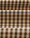 wax london men's Trin - Beige Check Cotton Shirt