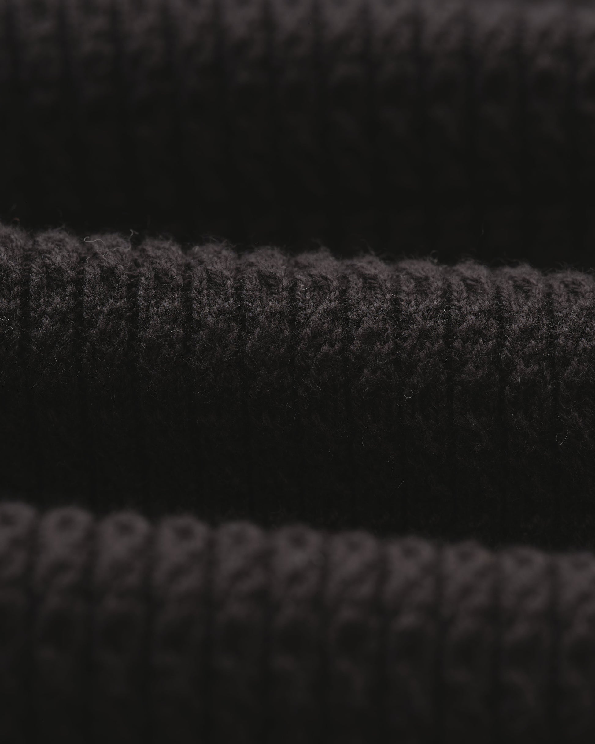wax london men's Tristan - Black Cable Stitch Knitted Shirt