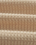 wax london men's Tristan - Sand Cable Stitch Knitted Shirt