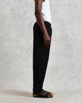 wax london men's Tyne - Black Floral Diamond Cotton Trousers