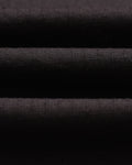 wax london men's Tyne - Black Linen Ripstop Trousers