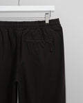 wax london men's Tyne - Black Linen Ripstop Trousers