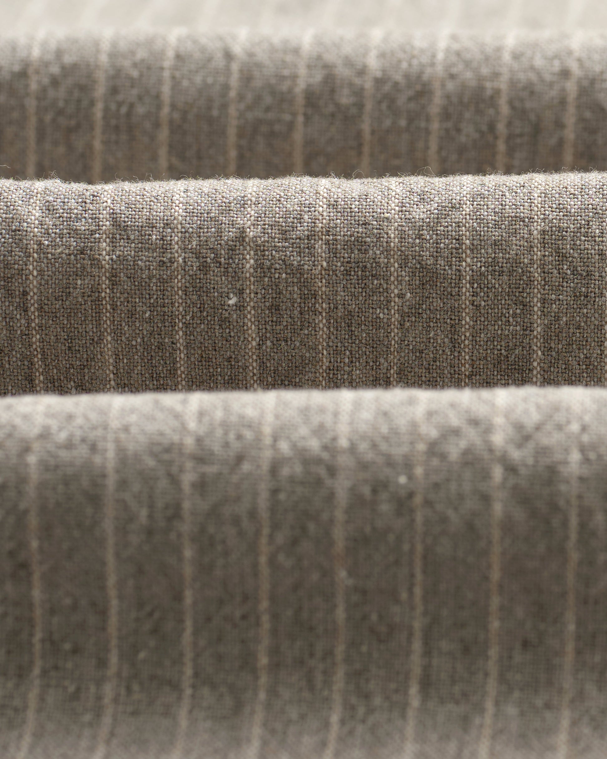 wax london men's Tyne - Natural Chalk Stripe Trousers