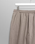 wax london men's Tyne - Natural Chalk Stripe Trousers
