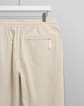 wax london men's Tyne - Natural Linen Ripstop Trousers