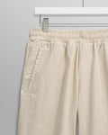 wax london men's Tyne - Natural Linen Ripstop Trousers