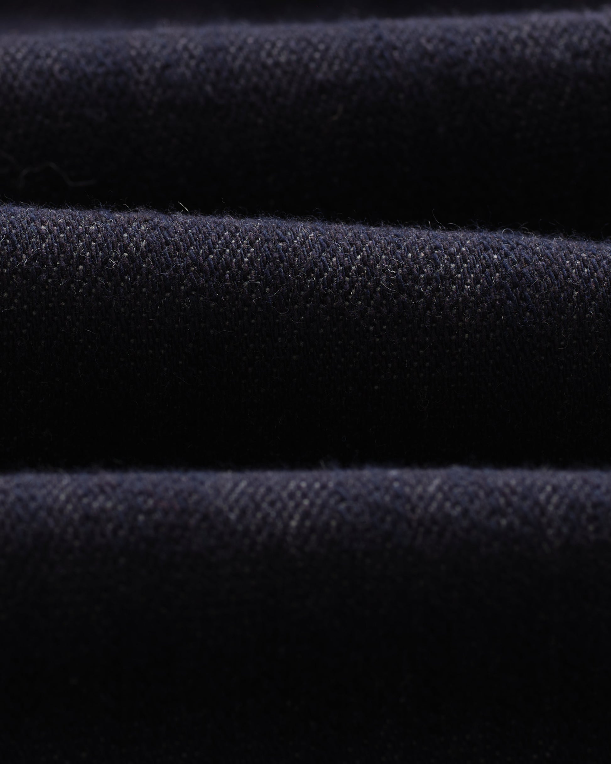 wax london men's Tyne - Navy Wool Blend Trousers