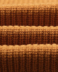 wax london men's Walker - Ochre Rib Stitch Knit Cardigan