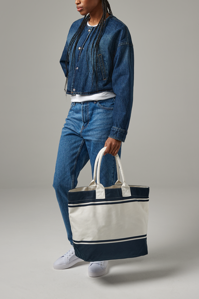 Quadra Canvas Deck Bag | Tote Bag | 24 Litre Capacity | Off-White or Navy | One Size